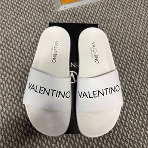 Valentino Women's White Slide Sandals